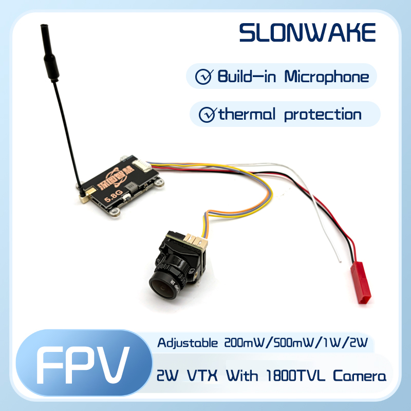 SLONWAKE 5.8G 56CH 2W transmit - đánh giá và giá Fpv Drone Camera