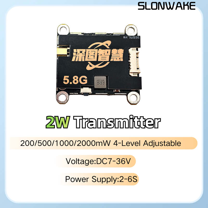 SLONWAKE 5.8G 56CH 2W transmit - đánh giá và giá Fpv Drone Camera
