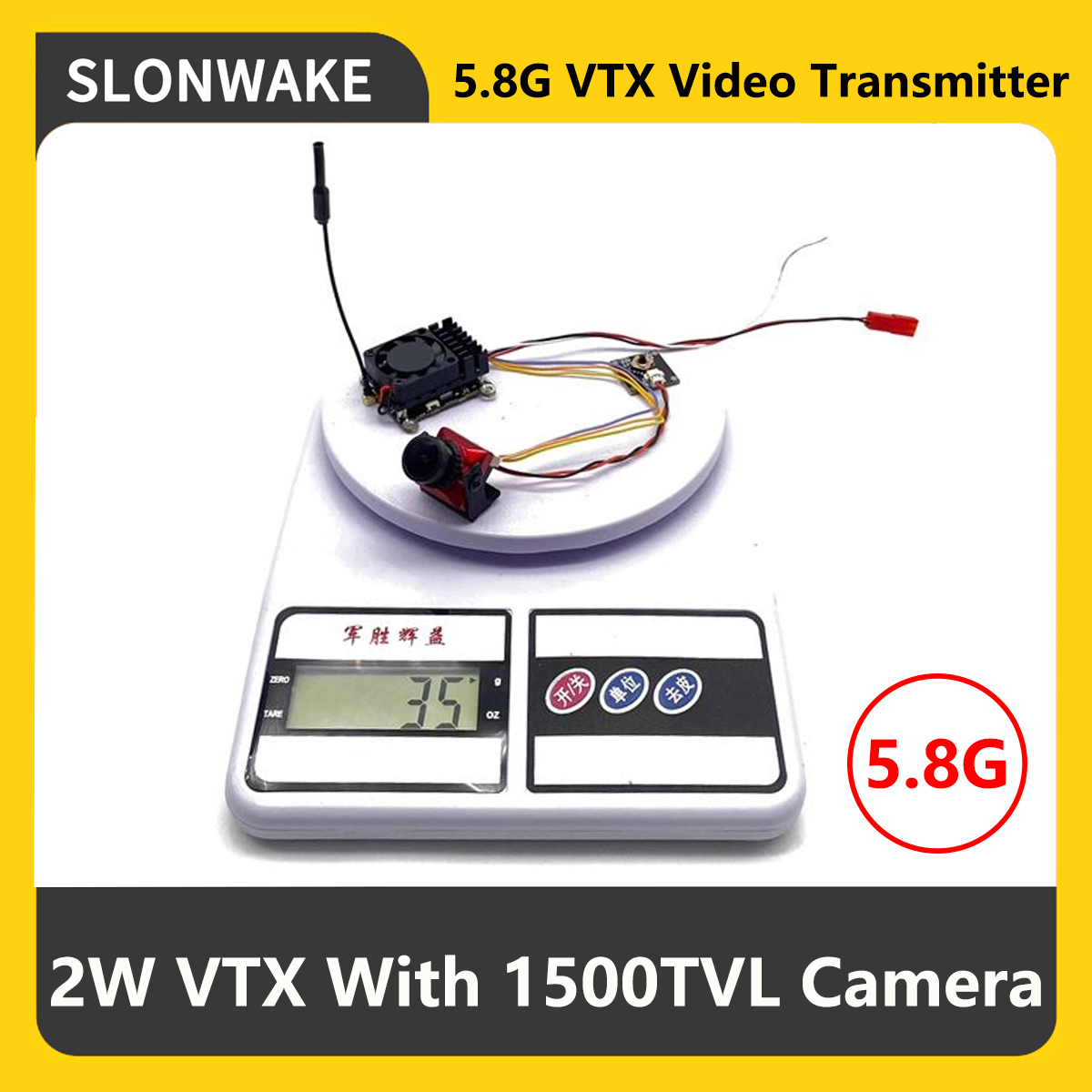 SLONWAKE 5.8G 2000mW FPV VTX T - đánh giá và giá Fpv Drone Camera