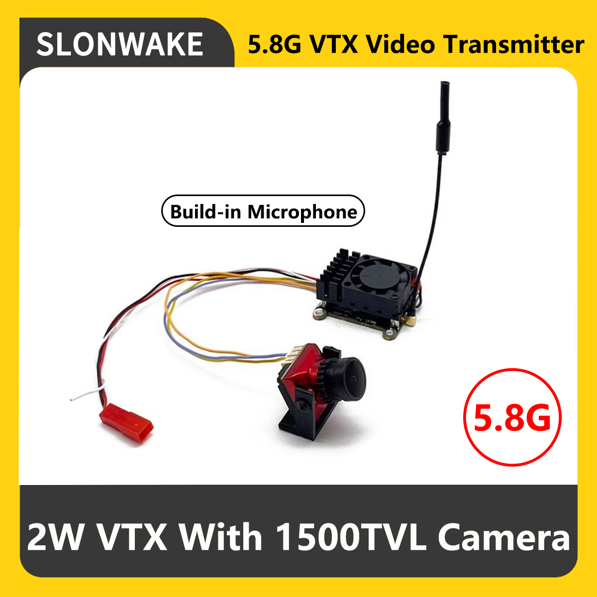 SLONWAKE 5.8G 2000mW FPV VTX T - đánh giá và giá Fpv Drone Camera